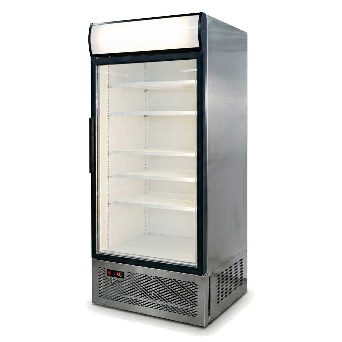 Холодильный шкаф Ангара 800л. канапе, стекло распашной (0+7)