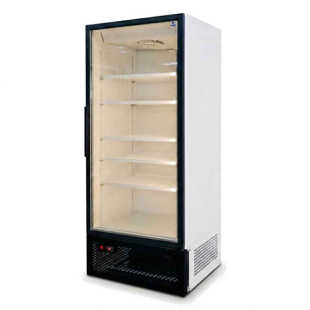 Холодильный шкаф Ангара 700л. без канапе, стекло распашной (0+7)