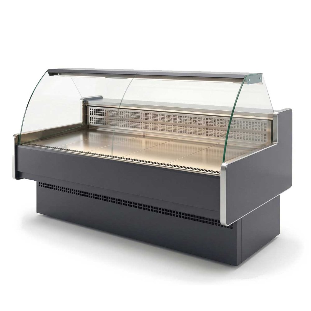 Гастрономическая холодильная витрина с панорамным стеклом Ангара 3 Версия 2.0. 2,0м 0+5с