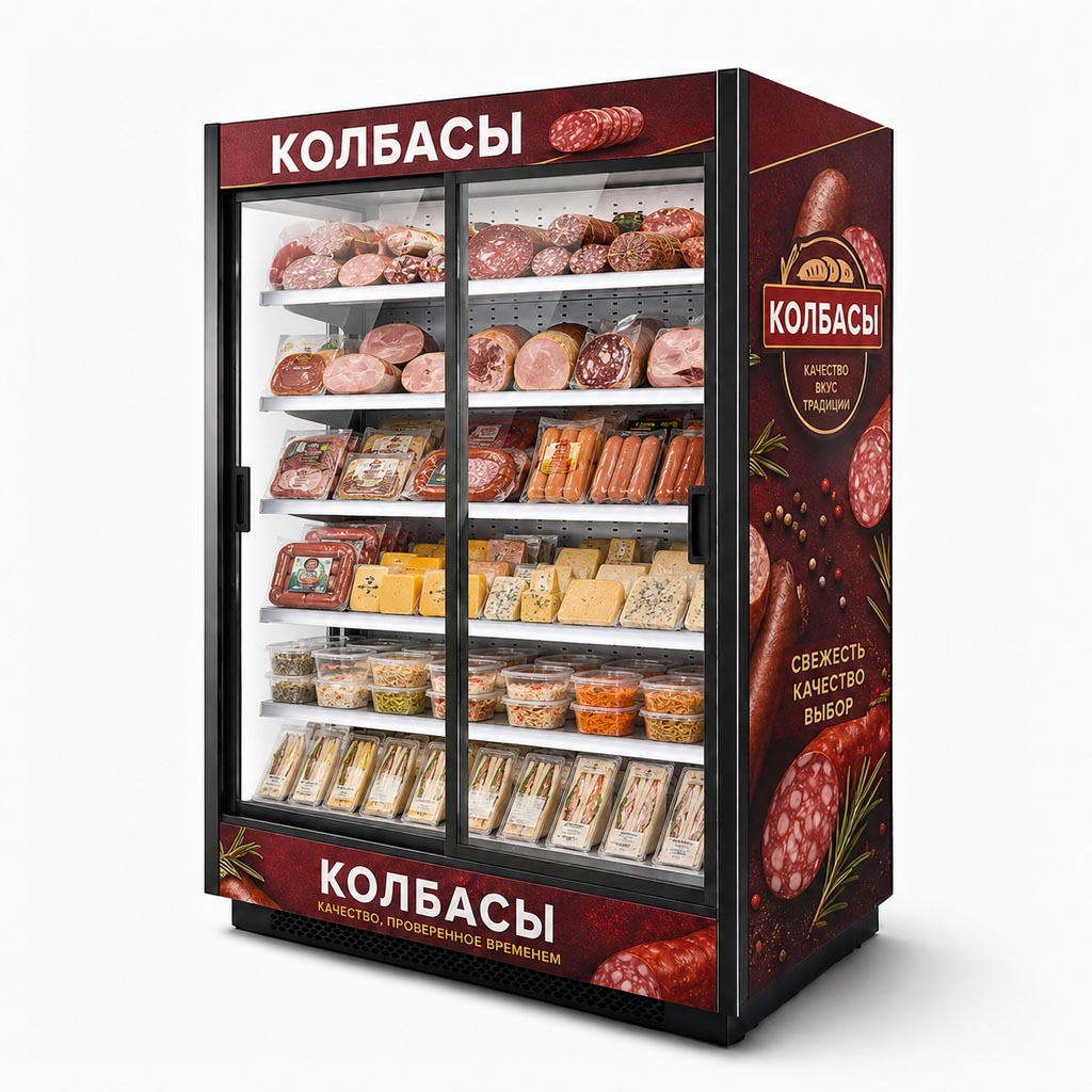 Холодильные горки Ангара 1400х811х2100мм купе (-1+7)