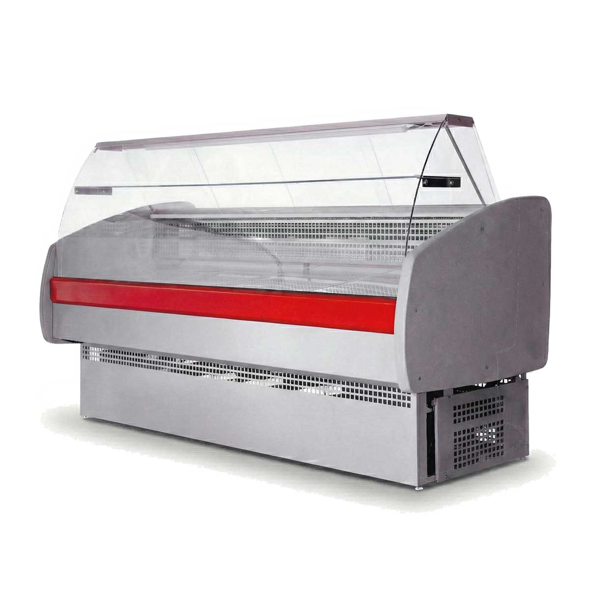 Гастрономическая холодильная витрина с панорамным стеклом Ангара-2 2,0м -5+5с