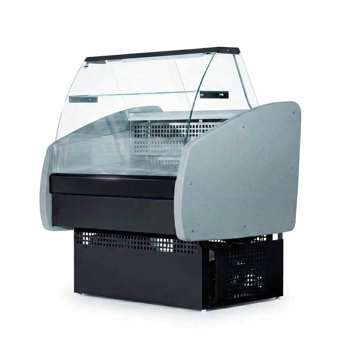 Гастрономическая холодильная  витрина с панорамным стеклом Ангара 2 1.0м -5+5с