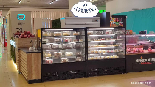 Витрина Кондитерская Куб Ангара 0,9м 0+7с