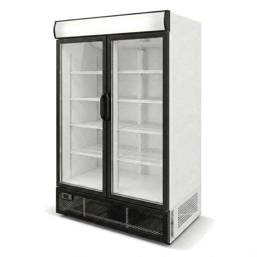 Холодильный шкаф Ангара 1000л. с канапе, стекло распашной (-6+6)