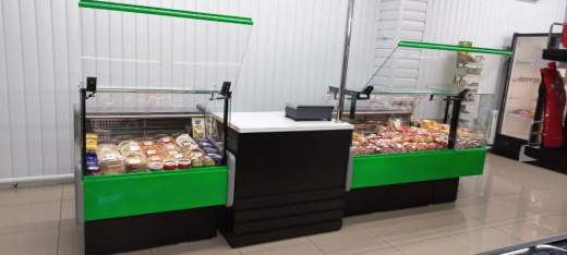 Гастрономическая холодильная витрина 2-КУБ Ангара 1,5м 0+5