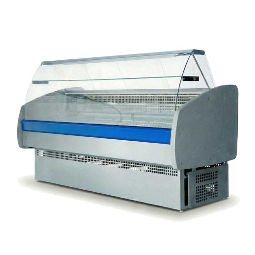 Гастрономическая холодильная витрина с панорамным стеклом Ангара-2 2,0м 0+5с