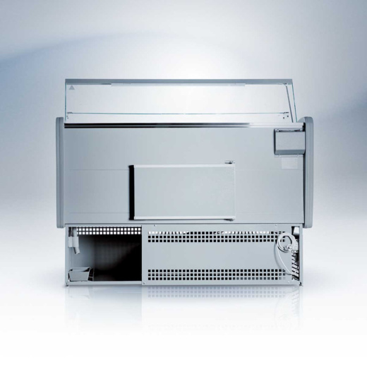 Гастрономическая холодильная витрина с панорамным стеклом Ангара 1 1,5м -5+5