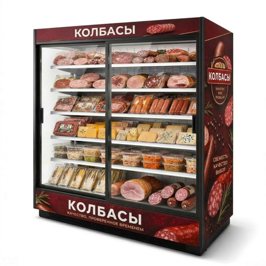 Холодильные горки Ангара 1875х1000х2100мм купе (-1+7)