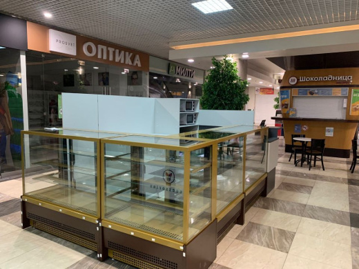 Витрина Кондитерская Куб Ангара 1,3м +4+10с