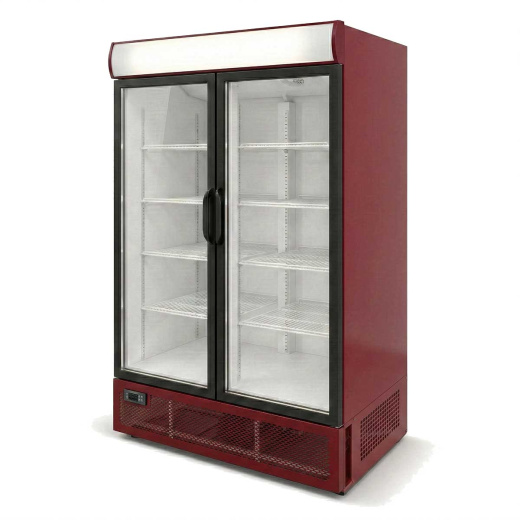 Холодильный шкаф Ангара 1000л. с канапе, стекло распашной (-6+6)