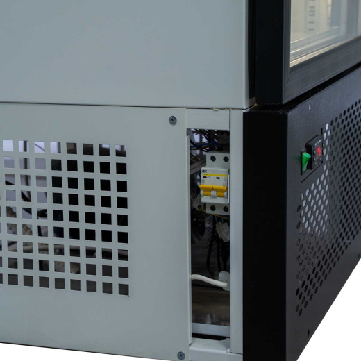 Холодильный шкаф Ангара 500л. с канапе, стеклянная дверь (-18-20)