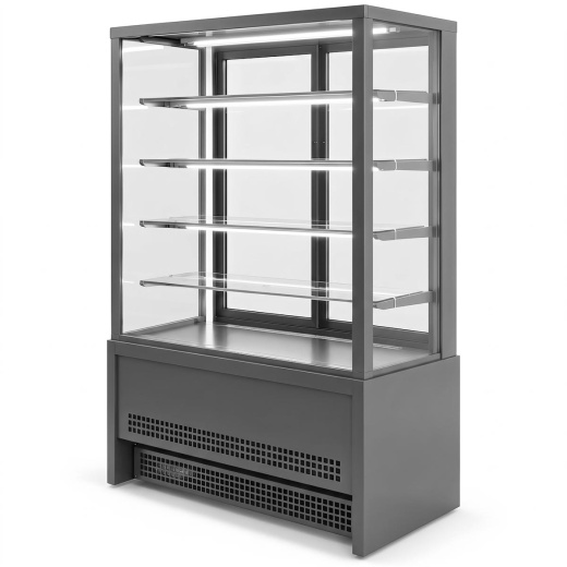 Кондитерская витрина Кондитер Куб XL 1,0 м нейтральная