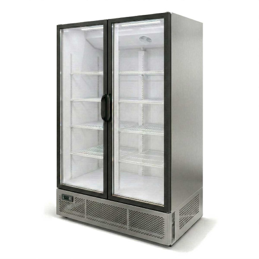Холодильный шкаф Ангара 1000л. без канапе, стекло распашной (-6+6)