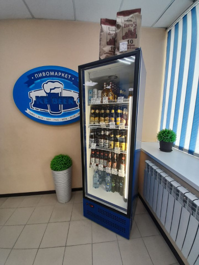 Холодильный шкаф Ангара 500л. без канапе, стеклянная дверь (-6+6)