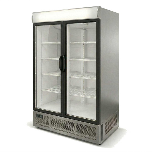 Холодильный шкаф Ангара 1000л. с канапе, стекло распашной (-6+6)