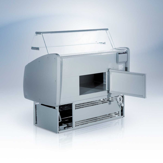 Гастрономическая морозильная витрина с панорамным стеклом Ангара 1 1,3м -12-15