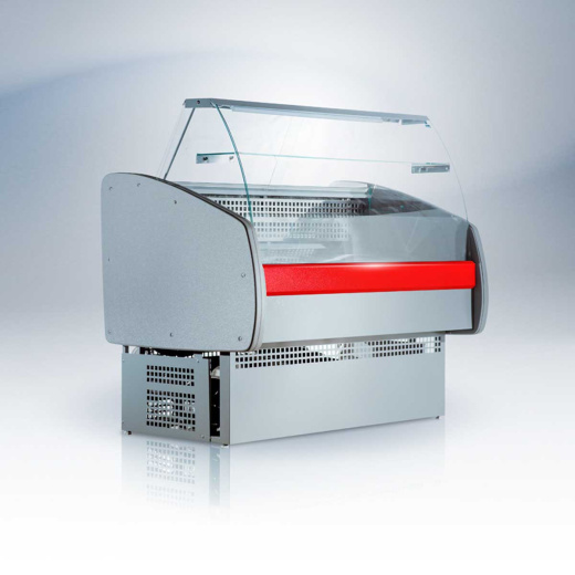 Гастрономическая морозильная витрина с панорамным стеклом Ангара 1 1,3м -12-15